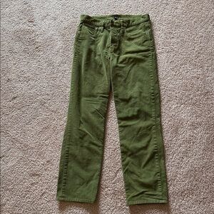 J. Crew Olive Green Corduroy women’s pants size 29